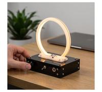 Acceleratore elettromagnetico ad anello con LED, luce notturna a rotazione dinamica, attenuazione infinita Modello di macchina a moto perpetuo fai-da-te for l'insegnamento sperimentale della fisica