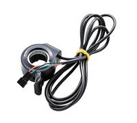 Acceleratore per acceleratore a pollice per scooter elettrico, interruttore a dito in ABS, regolatore di velocità per bici elettrica, filo da 55 cm, nero
