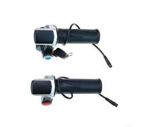 Acceleratore per bici elettriche e mountain bike, 48 V, controllo del pollice con interruttore autobloccante, 6 fili per la gestione della precisione (interruttore a pulsante)