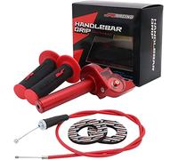 Acceleratore per moto da cross da 22 mm, con cavo dell'acceleratore CNC, universale, per CRF KLX TTR DRZ 50 110 125 150 200 250 Pit Bike ATV Mini Bike Rosso