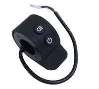 Acceleratore universale per scooter HX-X6/X7/X8, 5 V, in silicone ABS, controllo della velocità, interruttore integrato, colore nero