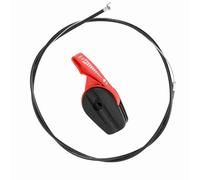 Acceleratore Universale per Tosaerba 65 Pollici Kit Leva Comando con Interruttore per Tagliaerba Elettrico e a Benzina Ricambio Rosso per Manubrio