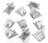 AccEncyc 10 pz 920158 Freezer Mensola Clip Frigorifero In Acciaio Inox Ripiano di Raffreddamento Ripiani Clip di Ricambio Ripiani Clip di Ripiano per Frigorifero Commerciale