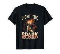 Accendi Il Fuoco della Torcia distopica Spark Rebellion Maglietta