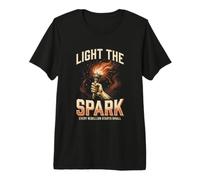 Accendi Il Fuoco della Torcia distopica Spark Rebellion Maglietta Premium