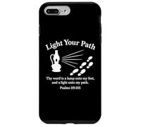 Accendi il tuo cammino Salmi 119:105 Versetto Bibbia Cristiana Fede Custodia per iPhone 7 Plus/8 Plus