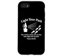 Accendi il tuo cammino Salmi 119:105 Versetto Bibbia Cristiana Fede Custodia per iPhone SE (2020) / 7/8
