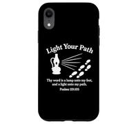 Accendi il tuo cammino Salmi 119:105 Versetto Bibbia Cristiana Fede Custodia per iPhone XR