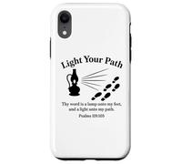 Accendi il tuo cammino Salmi 119:105 Versetto Bibbia Cristiana Fede Custodia per iPhone XR