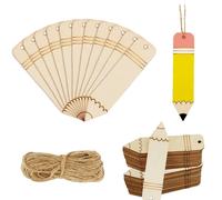 Accendi la tua creatività con segnalibri in legno set di 50 etichette spago cav