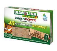 Accendifuoco 40 Cubi Diavolina Green Power 15341 24 Pezzi