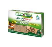 Accendifuoco 40 cubi diavolina green power 15341 - 24 pz