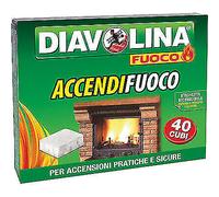 ACCENDIFUOCO 40 DIAVOLINA FUOCO CUBETTI 40 PZ 24