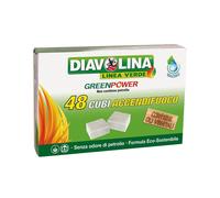 Accendifuoco 48 cubi diavolina green power 15335 - 24 pz