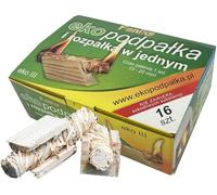 ACCENDIFUOCO ECOLOGICO ACCENDI FUOCO RICCIOLO ACCENDITORE STUFE CAMINI 16 PEZZI