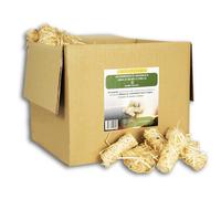 Accendifuoco Ecologico XL in Lana Di Legna Naturale E Cera | Inodore E Di Qualit