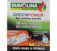 Accendifuoco Green Power 18 maxi tavolette Diavolina