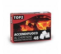 Accendifuoco Kerosene 48 Cubi - Blocchetti bricchetti Bianchi Infiammabili per Caminetti, Stufe, Barbecue, Bracieri a carbonella, Forni a Legna, griglie- Accenditori Solidi Rapidi e Sicuri (1)