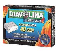 ACCENDIFUOCO LIGNITE DIAVOLINA LINEA BLU SENZA ODORI CUBETTI 48 PZ 24
