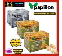 PAPILLON 32 ACCENDIFUOCO NATURALI LANA DI LEGNO E CERA INODORE STUFA FI82894
