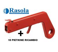 ACCENDIGAS A PISTOLA W000211924 CON 10 PIETRINE RICAMBIO SALDATURA CANNELLO GAS