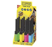 Accendigas Clipper Accednigas 4 colori Tube Shiny Branded (12pz)