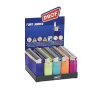 Accendini Prof a pietrina Mini Traslucido c.r. [ Espositore da 50PZ ] cod. 40009533