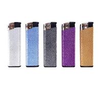 Accendini Scatto Ricaricabili MAXI GLITTER David Ross Elettronici Piezo Box da 50