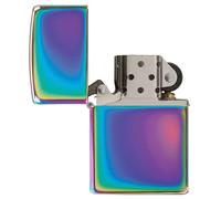 Zippo Accendino Antivento Spectrum Plain Slim Disegno Compatto Multicolor Ricari