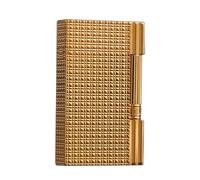 Accendino a butano in ottone di alta qualità fatto a mano, accensione a scorrimento laterale, squisita confezione regalo, regalo aziendale, adatto for collezione/decorazione/regalo (cherosene non incl