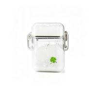 Accendino a butano trasparente e multifunzionale, dotato di blocco di sicurezza e fiamma regolabile. Ideale per viaggi e campeggio. Un regalo perfetto anche per gli uomini.(White)