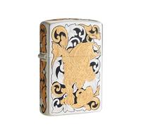 Accendino a cherosene vecchio stile con mola, design antivento a 20 fori, fiamma libera classica, ricaricabile, incisione su entrambi i lati, ottimo regalo for ragazzi (cherosene non incluso)