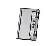 Accendino a Gas Ricaricabile Antivento, Portasigarette Portasigarette Automatico 2 in 1 con Accendino da 8 Capacità, Accendino Butano Ricaricabile, Portasigarette Accessori (Color : B)