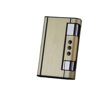 Accendino a Gas Ricaricabile Antivento, Portasigarette Portasigarette Automatico 2 in 1 con Accendino da 8 Capacità, Accendino Butano Ricaricabile, Portasigarette Accessori (Color : C)