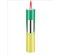 Accendino antivento a butano, accendini ricaricabili, fiamma regolabile, leggero e portatile, for camino, candele, campeggio, griglia(Yellow)