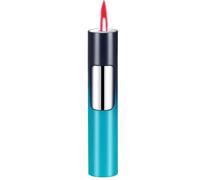 Accendino antivento a butano, accendini ricaricabili, fiamma regolabile, leggero e portatile, for camino, candele, campeggio, griglia(Blue1)