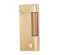 Accendino antivento a butano, accendino a fiamma morbida con rotella laterale, accendino retrò a butano ricaricabile, portatile, adatto for esterni, da collezione, come candela, regalo for uomo, ecc.(