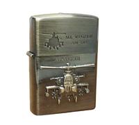 Accendino Antivento Ricaricabile Realizzato in Metallo con Caratteristico Click Ottima Idea Regalo Uomo Donna Unisex per Sigarette Sigari Pipa Accendini Benzina non Inclusa (3)