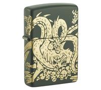 Accendino Antivento Ricaricabile Zippo Hydra Dragon Design 48907 Uomo Metallo