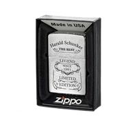 Accendino Antivento Zippo Satinato Con Scatola Regalo Incisione - Esterno
