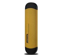 Accendino con accensione a mola, mini accendino portatile in metallo che può essere inserito in un portasigarette, camera d'aria visibile e accendino a butano con dimensione della fiamma regolabile (b