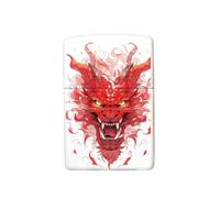 Accendino con drago 2024, regalo per l'anno 2024, compatibile con inserti di dimensioni 3,6 cm x 1,2 cm x 5 cm, custodia elegante per collezionisti e fumatori