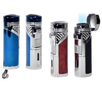 Accendino da Sigaro Lubinski Titan 4 Jet Flame con Bucasigari WJ204 Mint Nuovo