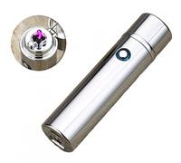 Accendino elettrico con ricarica USB LO-25727 - Argento