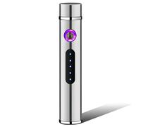 Accendino elettrico con ricarica USB RO-25705 - Argento
