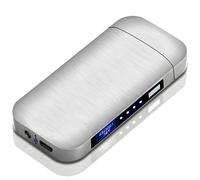Accendino elettrico con ricarica USB TO-25708 - Argento