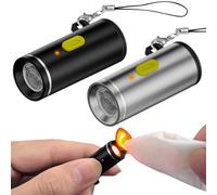 Accendino elettrico USB-C, 2 mini accendini antivento, impermeabile, senza fiamma, portatile di tipo C, per caricabatterie USB di tipo C, power bank (2 pezzi)