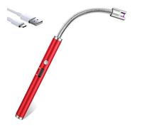 Accendino Elettrico USB Ricaricabile con Collo Lungo Flessibile a 360° | Accendino Portatile Antivento Senza Fiamma