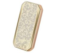 Accendino elettronico antivento, accendisigari senza fiamma, accendino elettrico ricaricabile USB, accendino al plasma for attività di campeggio, escursionismo (Color : Gold flower)