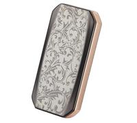 Accendino elettronico antivento, accendisigari senza fiamma, accendino elettrico ricaricabile USB, accendino al plasma for attività di campeggio, escursionismo (Color : Black flower)